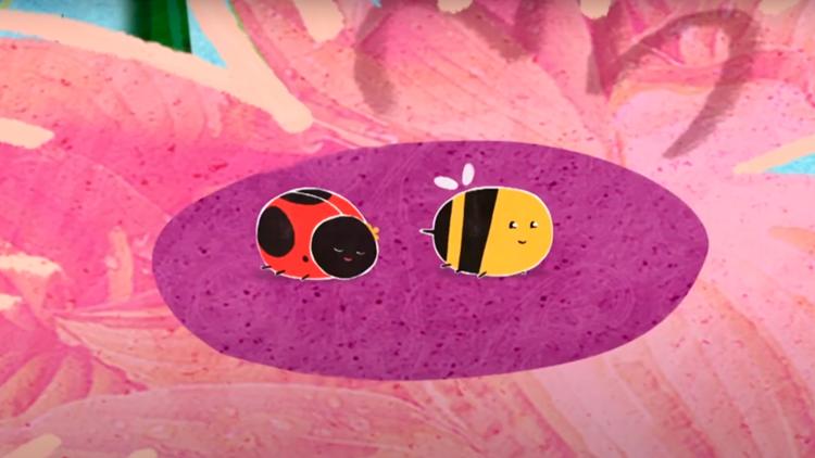 Постер Ladybird and Bee