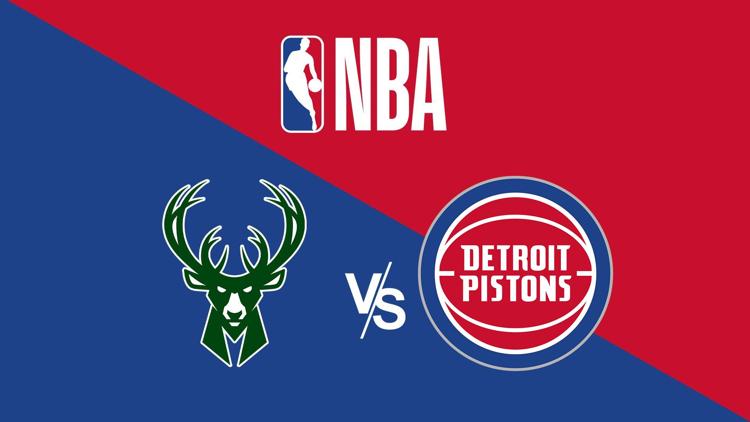 Постер NBA. Milwaukee Bucks vs Detroit Pistons