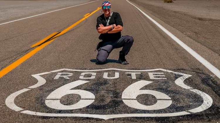 Постер Bertrand Caroy sur la Route 66