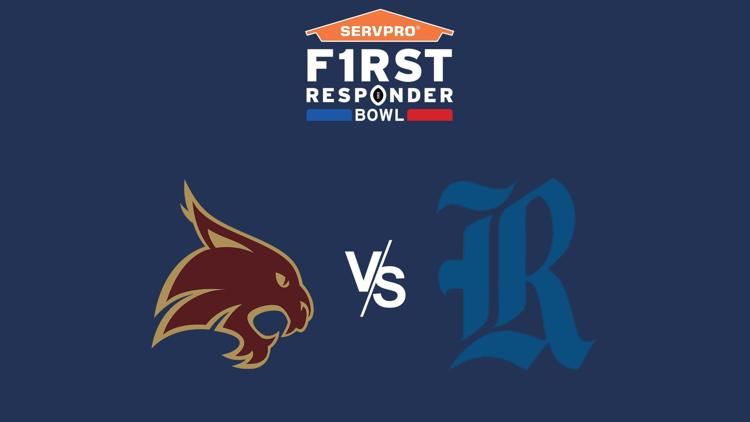 Постер First Responder Bowl Texas State vs. Rice