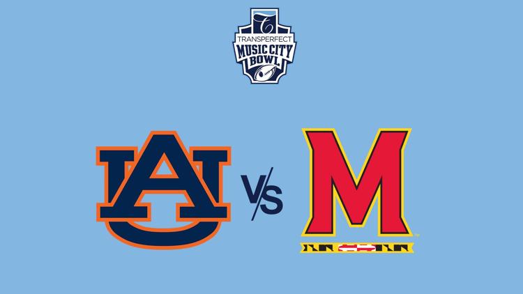 Постер Music City Bowl Auburn vs. Maryland