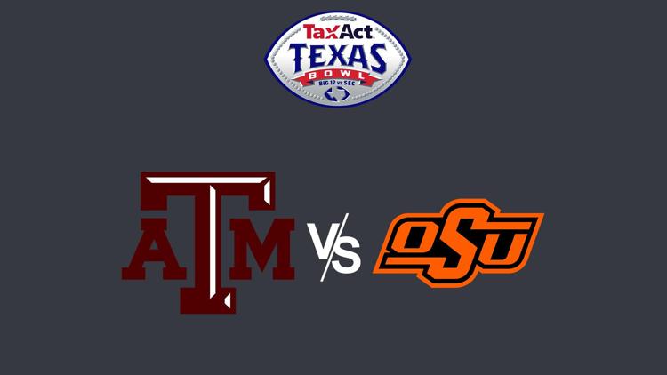 Постер Texas Bowl Texas A&M vs. Oklahoma State