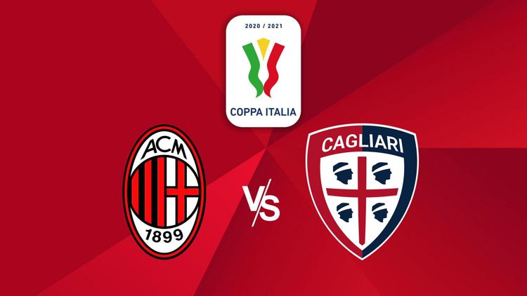 Постер Coppa Italia - Ottavi di finale: Milan - Cagliari