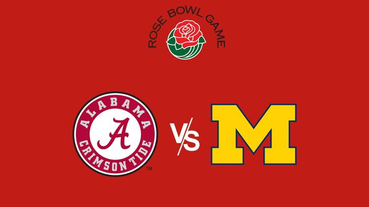 Постер College Football Playoff Semifinal: Rose Bowl Alabama vs. Michigan