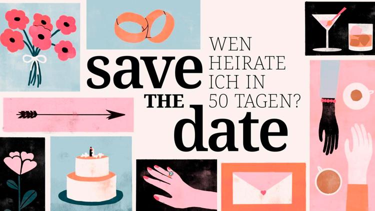 Постер Save the Date – Wen heirate ich in 50 Tagen?