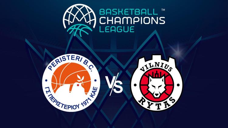 Постер Basketball: BCL 2023/24 - Play-In Game 2. Peristeri bwin – Rytas Vilnius