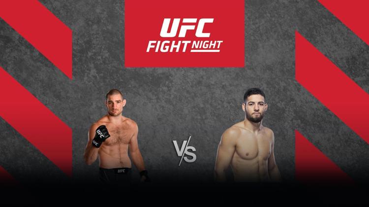 Постер Шон Стрикланд VS Дрикус Дю Плесси. Перед боем. UFC Fight Night. Шон Стрикланд против Нассурдина Имавова