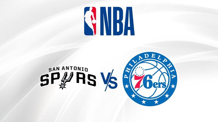 Постер Basketbols: NBA: Spurs-76ers