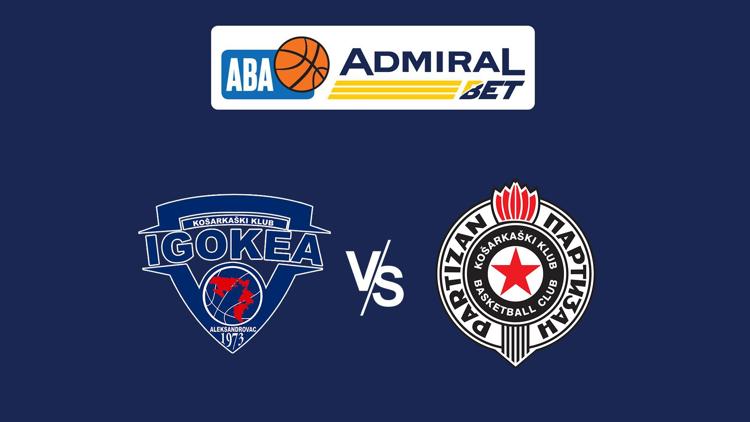 Постер ABA liga, KK Igokea - KK Partizan