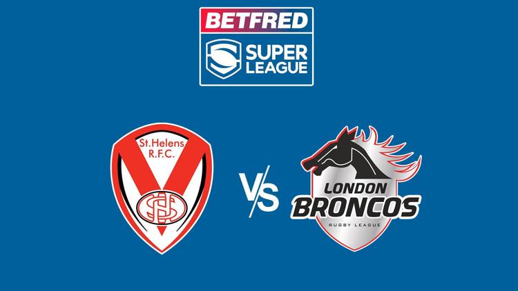 Постер Super League Rugby St. Helens v London Broncos