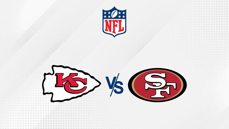 Постер Kansas City Chiefs / San Francisco 49ers NFL 2023/2024 Super Bowl LVIII