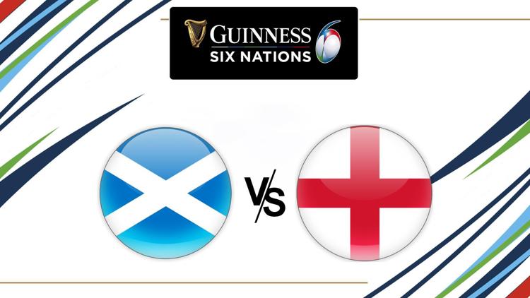 Постер Six Nations Rugby-Scotland v England