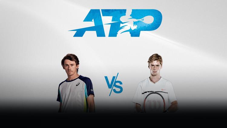 Постер ATP 500: Ротердам: Алекс де Минор - Андрей Рубльов, втори четвъртфинал