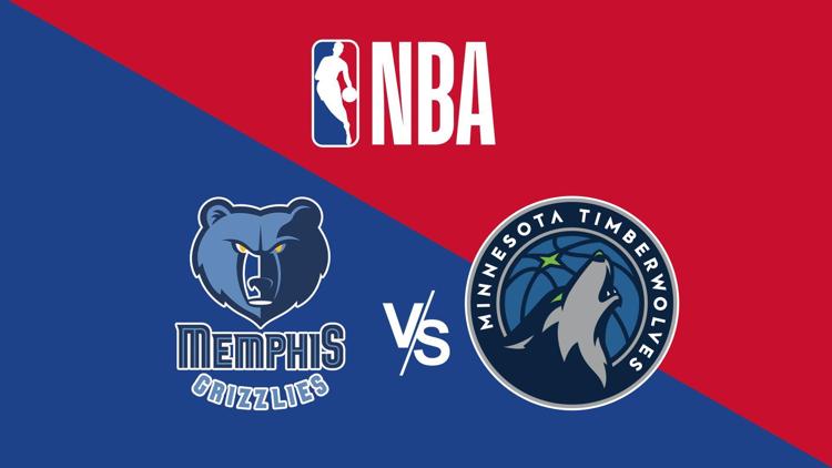 Постер NBA Basketball Memphis Grizzlies at Minnesota Timberwolves