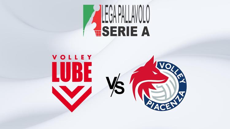 Постер Pallavolo - SuperLega maschile 2023/24-21a giornata: Lube Civitanova - Bluenergy Gas Sales Piacenza