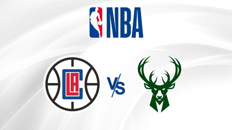 Постер Los Angeles Clippers / Milwaukee Bucks NBA 2023/2024 Saison régulière