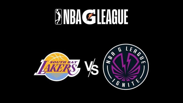 Постер NBA G-League Basketball. South Bay Lakers at G League Ignite