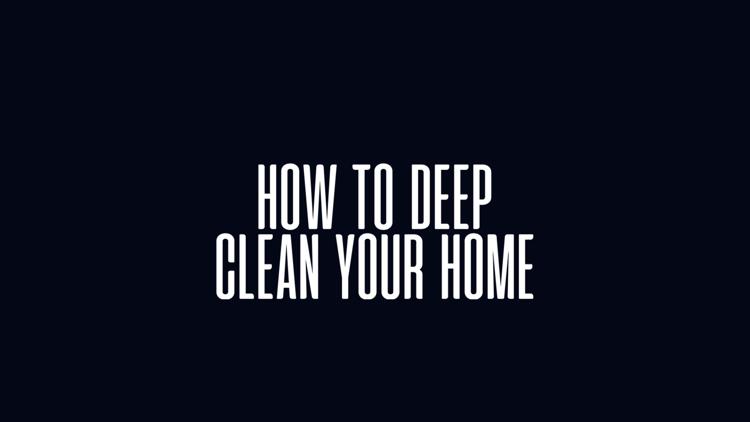 Постер How To Deep Clean Your Home