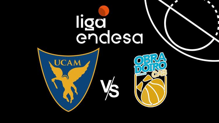 Постер ACB league. UCAM Murcia - Monbus Obradoiro