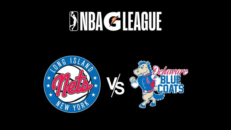 Постер NBA G-League Basketball. Long Island Nets at Delaware Blue Coats