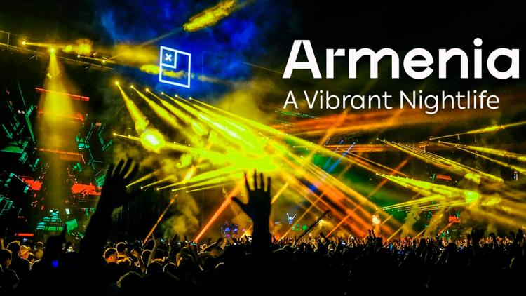 Постер Армения. A vibrant nightlife