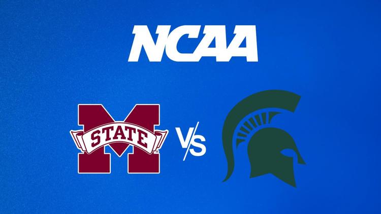 Постер NCAA Men's Basketball Tournament Mississippi State vs. Michigan State