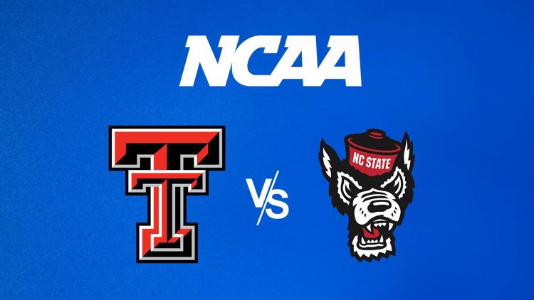 Постер NCAA Men's Basketball Tournament Texas Tech vs. North Carolina State