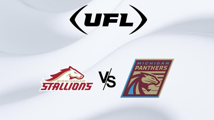 Постер United Football League Birmingham Stallions at Michigan Panthers