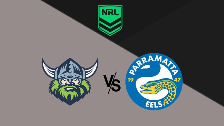 Постер NRL. Canberra Raiders v Parramatta Eels