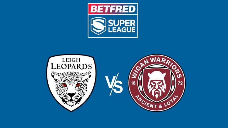 Постер Betfred Super League. Leigh v Wigan