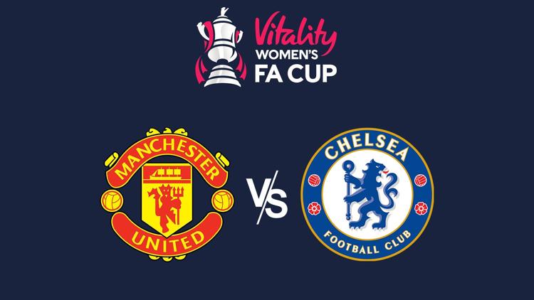 Постер Women's FA Cup. 2023/24, Semi-Final: Manchester United v Chelsea