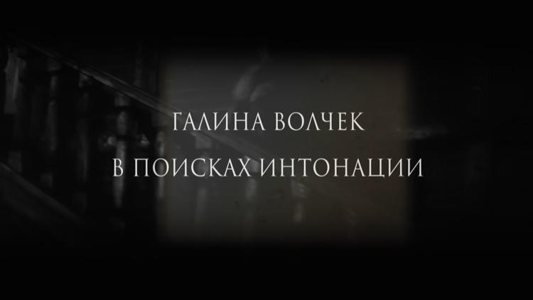 Постер Галина Волчек. В поисках интонации