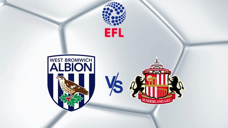 Постер West Brom vs Sunderland - EFL - English Football League - Championship 2023/24