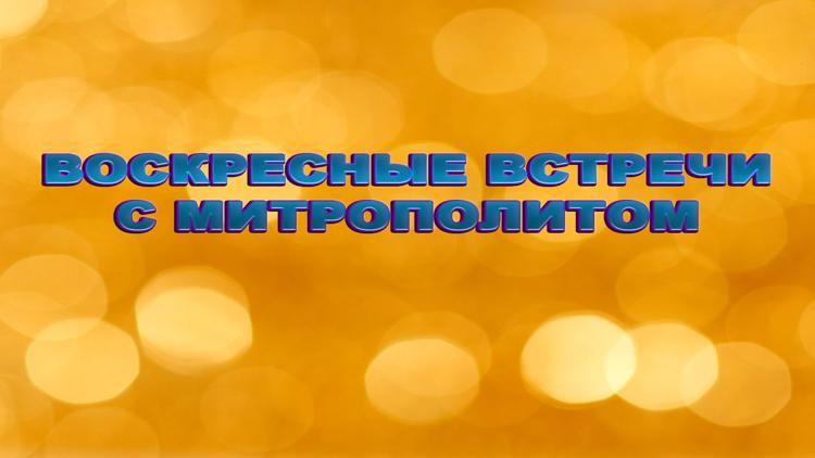 Постер Воскресные встречи с митрополитом