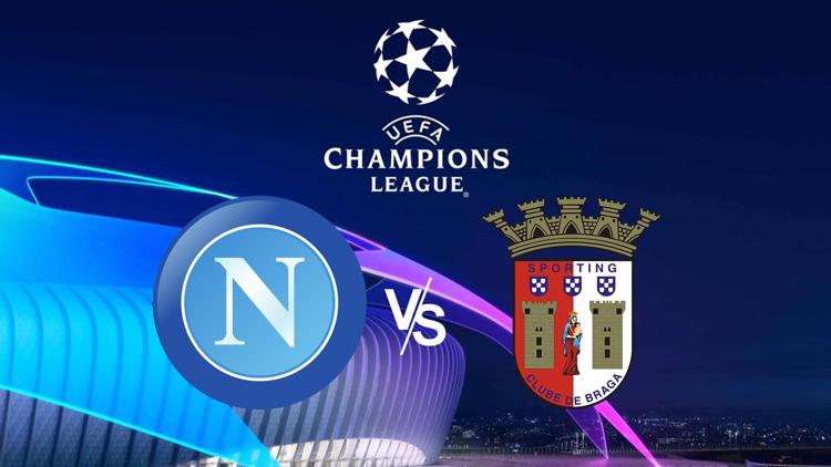 Постер Football : Ligue des champions. Naples / Sporting Braga