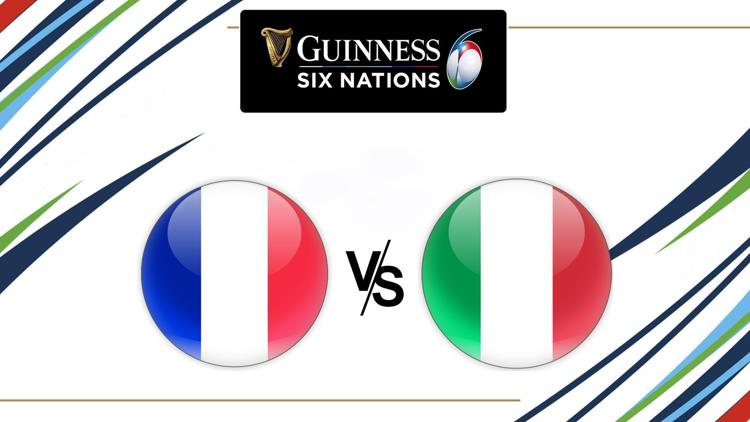 Постер Six Nations Rugby. France vs. Italy