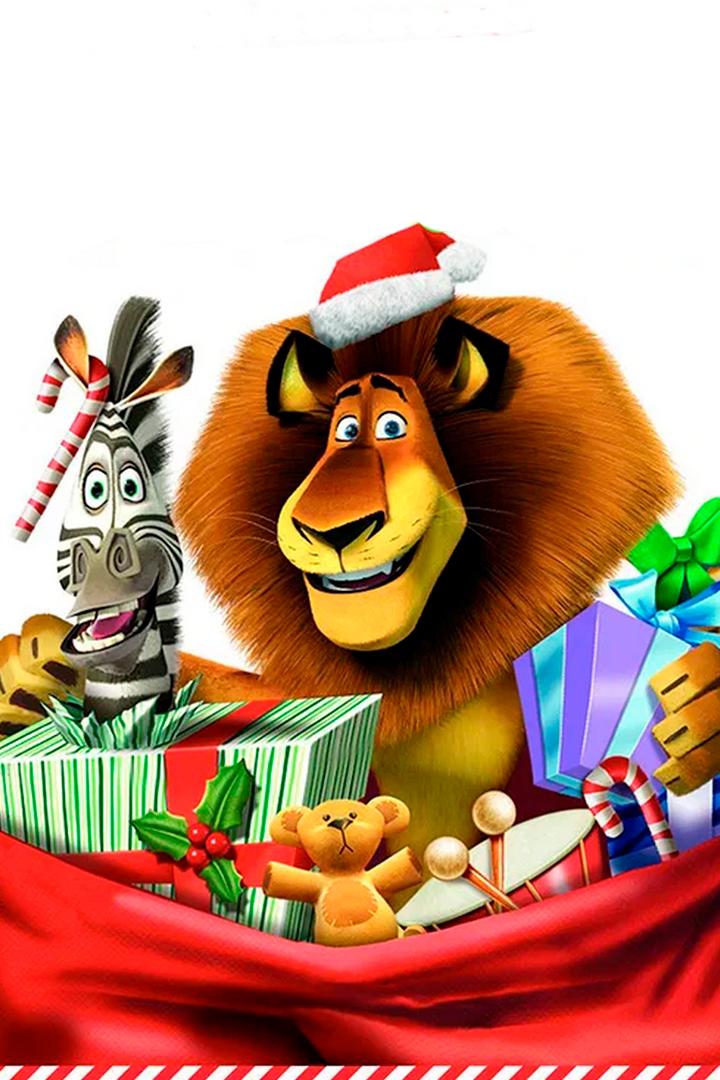 Рождественский Мадагаскар (rozhdestvenskij-madagaskar) Мультфильм 2009