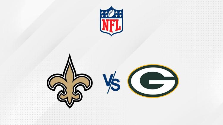 Постер NFL New Orleans Saints @ Green Bay Packers