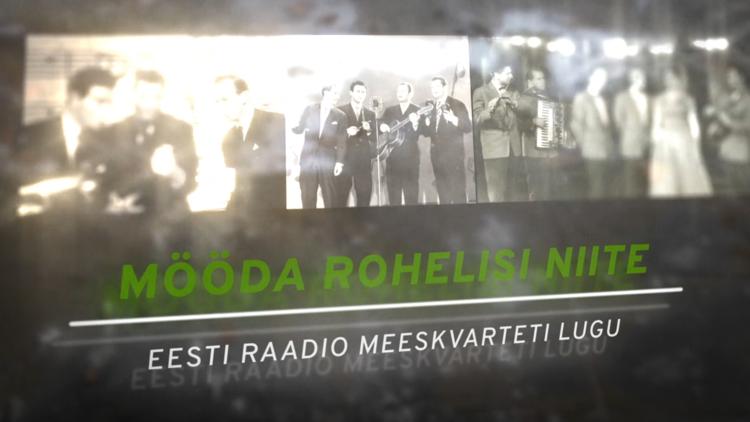 Постер Mööda rohelisi niite. Eesti Raadio Meeskvarteti lugu