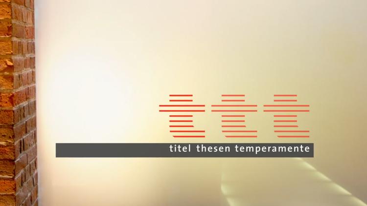 Постер ttt-titel thesen temperamente