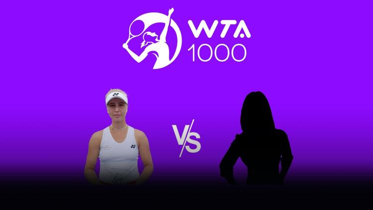 Постер Теннис. WTA 1000.Дубай, АМА. финал. К.Таусон - М.Андреева