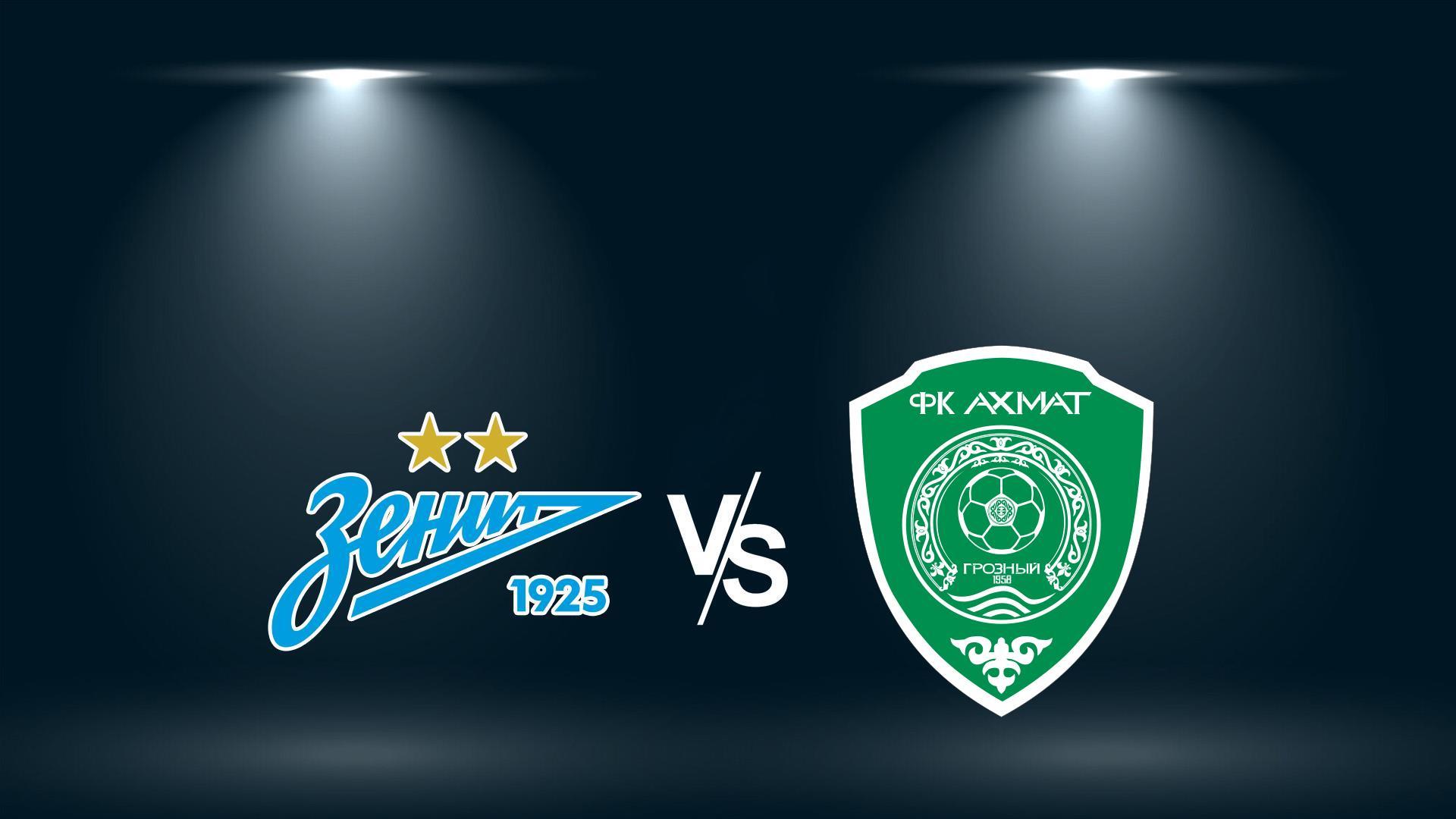Футбол. «Зенит» (Санкт-Петербург) - Ахмат (Грозный) (futbol-zenit-sankt-peterburg-ahmat-groznyj) Спорт