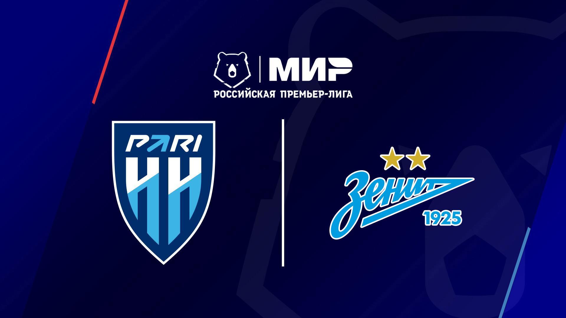 МИР Российская Премьер-лига. Тур 7. «Пари НН» - «Зенит» (mir-rossijskaja-premer-liga-tur-7-pari-nn-zenit) Спорт