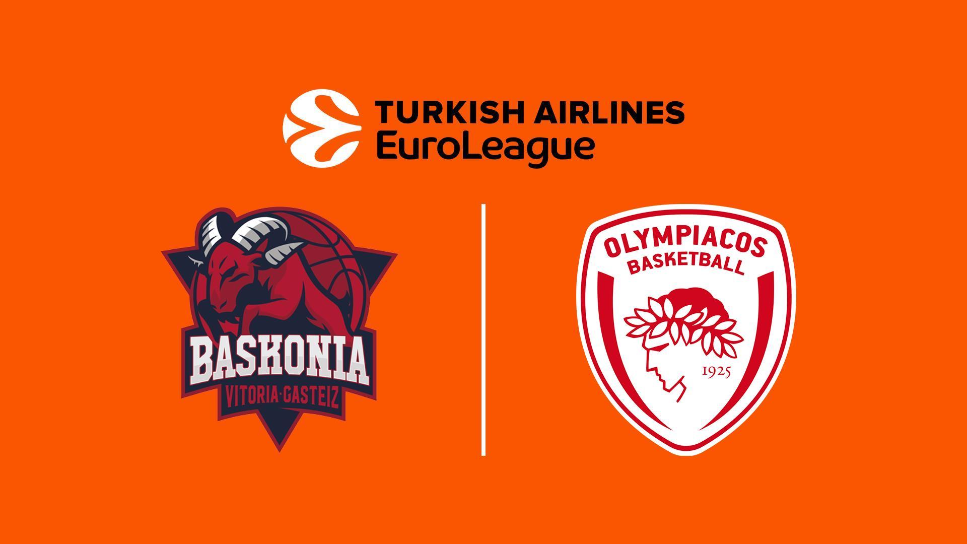 Basketball: EuroLeague. Baskonia - Olympiacos (basketball-euroleague-baskonia-olympiacos) Спорт