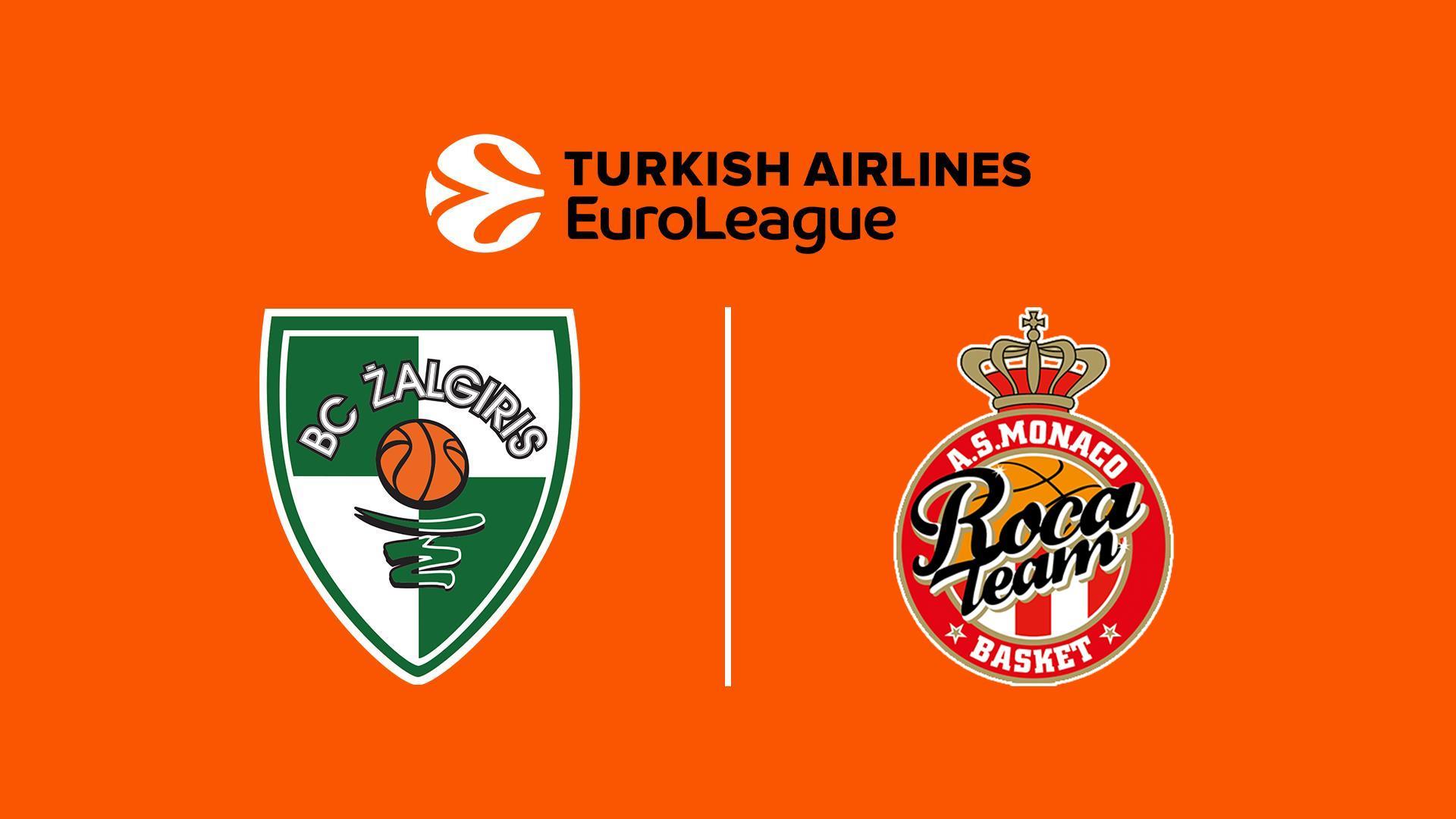 Basketball: EuroLeague - Zalgiris Kaunas-AS Monaco (basketball-euroleague-zalgiris-kaunas-as-monaco) Спорт