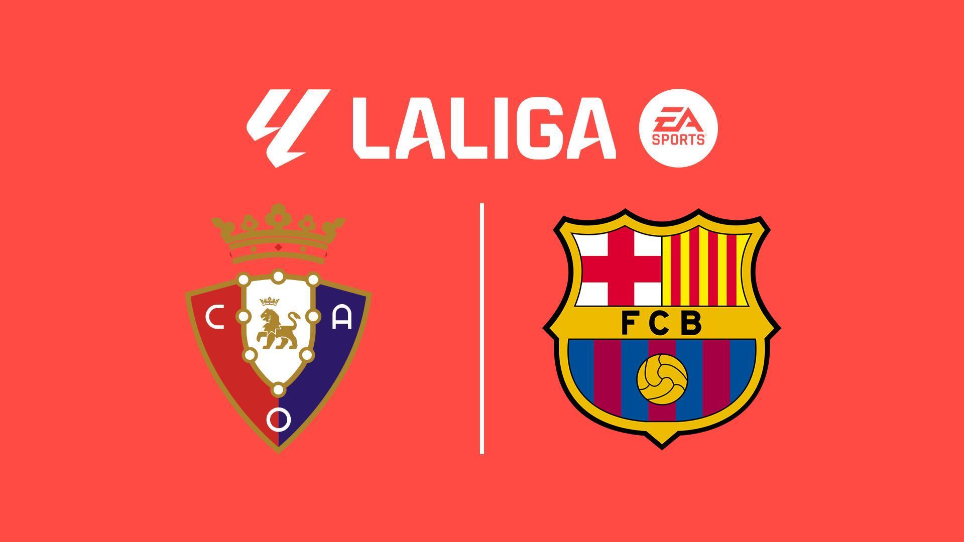Football. LaLiga: Osasuna-Barcelona (football-laliga-osasuna-barcelona) Спорт