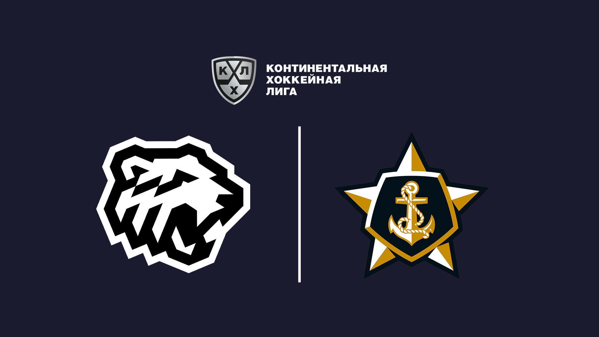Хоккей. КХЛ. Трактор - Адмирал. Первый период (hokkej-khl-traktor-admiral-pervyj-period) Спорт