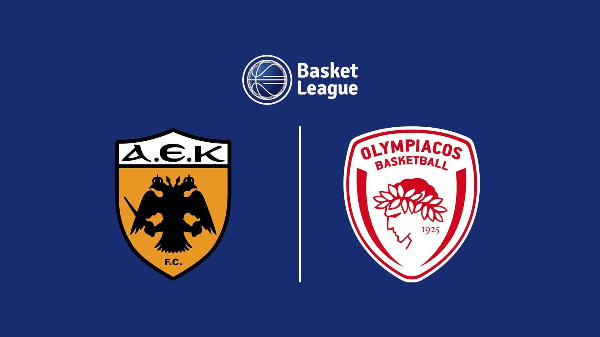 Баскетбол. Чемпионат Греции. Полуфинал. АЕК - Олимпиакос (basketbol-chempionat-gretsii-polufinal-aek-olimpiakos) Спорт