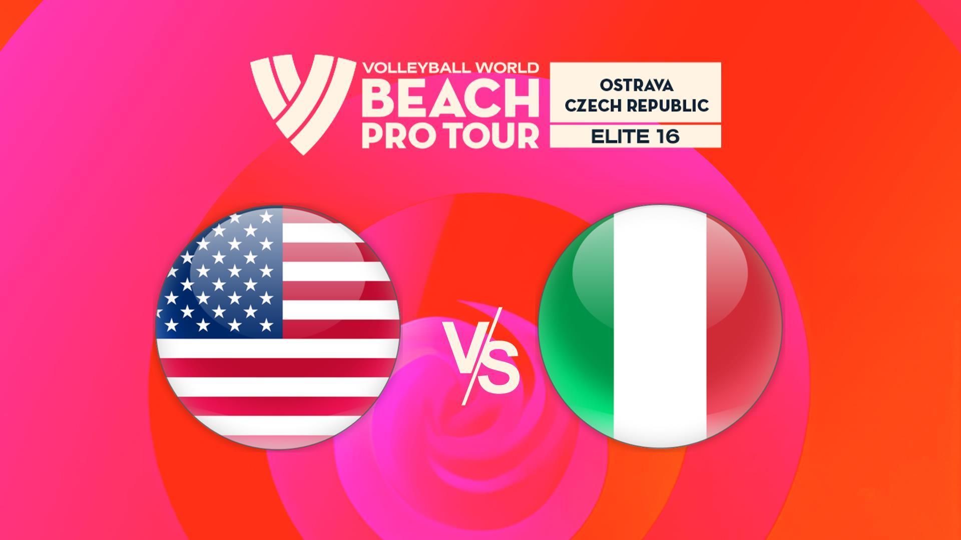Пляжный волейбол. Pro Tour. Elite16 Ostrava, США - Италия, женщины (pljazhnyj-volejbol-pro-tour-elite16-ostrava-ssha-italija-zhenschiny) Спорт