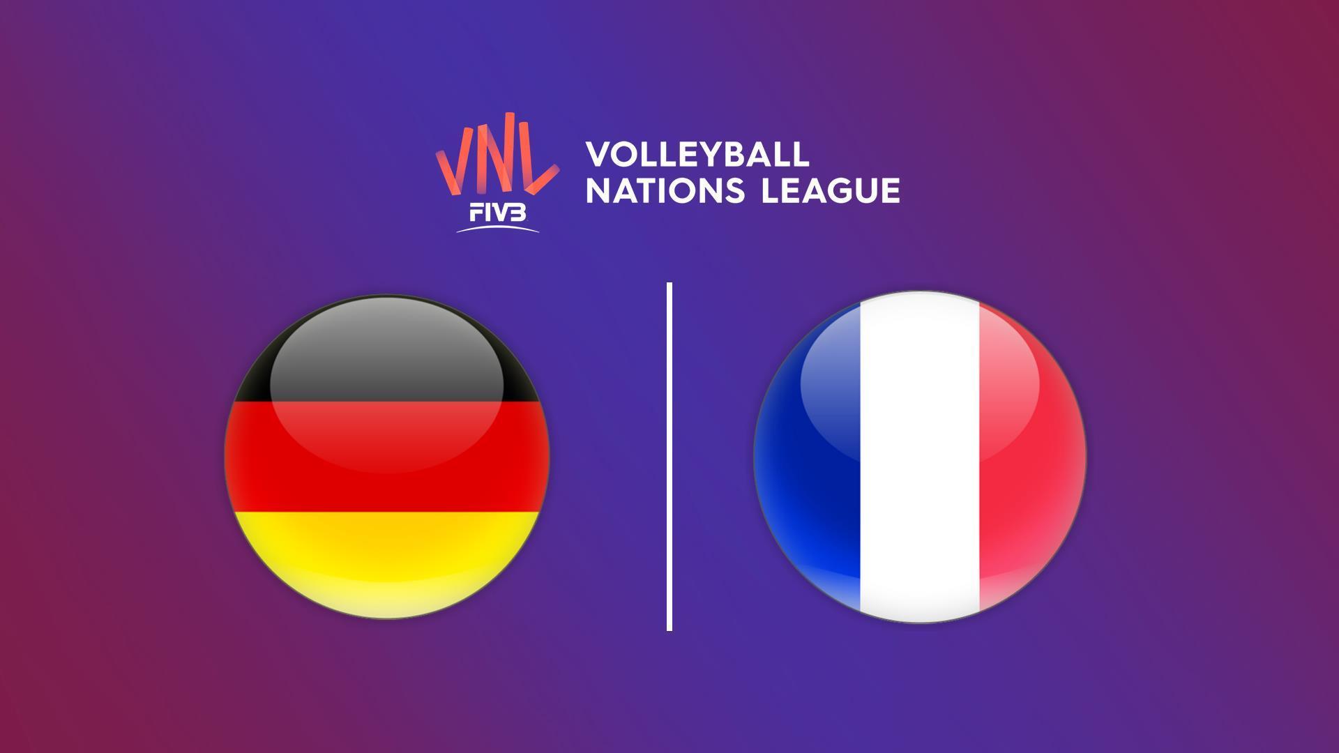 Волейбол. Ұлттар лигасы 2025 FIVB, ерлер, Германия - Франция (volejbol-lttar-ligasy-2025-fivb-erler-germanija-frantsija) Спорт
